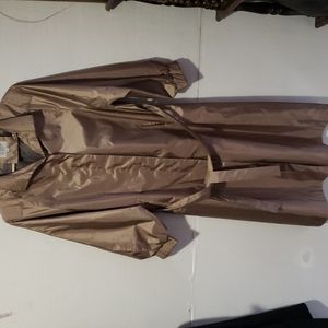 WINDSOR BAY METTALIC SHEEN PARKA TRENCH COAT.